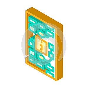 information mapping technical writer isometric icon vector illustration