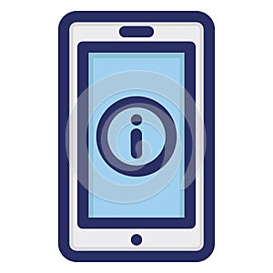 Information, mobile Isolated Vector icon which can easily modify or edit