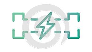 Information Network Connection, Digital Flow Icon, vector design Generative AI