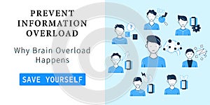 Information overload web banner