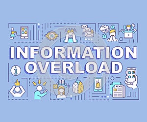 Information overload word concepts banner