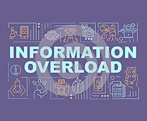 Information overload word concepts banner