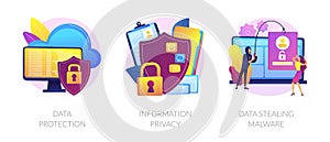 Information safety vector concept metaphors