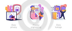 Information safety vector concept metaphors