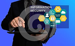 Information Security concept and illustrative images.