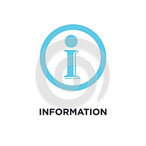 information sign icon. info concept symbol design, vector illust