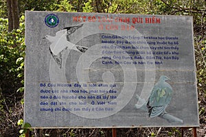 Information sign in Vietnam