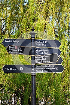 Information Signpost, Shrewsbury.