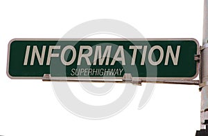 Information Superhighway Street Sign photo