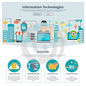 Information Technologies One Page Website