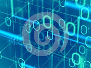 Information technology or big data abstract background.