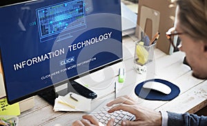 Information Technology Digital Data Electronic Concept