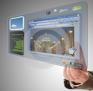 Information touchscreen tablet