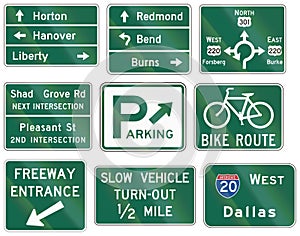 Informational United States MUTCD road signs