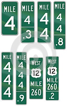 Informational United States MUTCD road signs