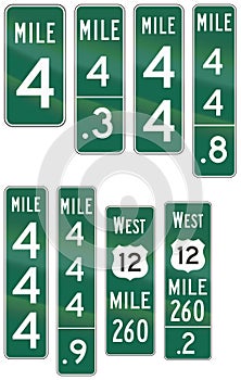 Informational United States MUTCD road signs photo