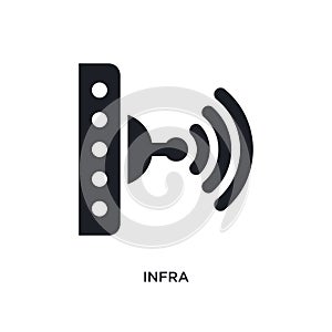infra isolated icon. simple element illustration from artificial intellegence concept icons. infra editable logo sign symbol