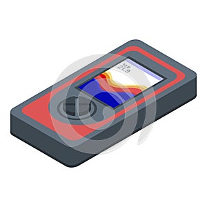Infrared echo sounder icon, isometric style photo