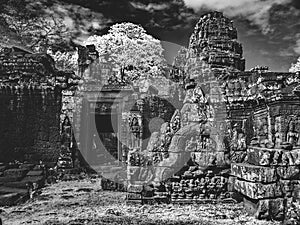 Infrared image of Angkor Wat - The bliss of Khmer architecture