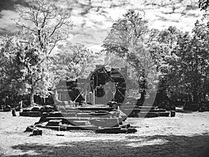 Infrared image of Angkor Wat - The bliss of Khmer architecture