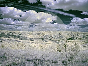 Infrared photography of South Ural Mountain.