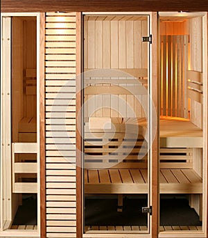 Infrared sauna cabin photo