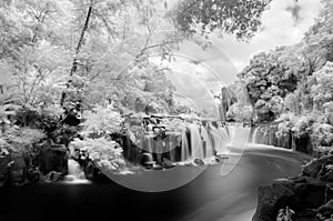 Infrared Tad Pha Suam Waterfall