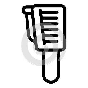 Infrared thermal imager icon, outline style