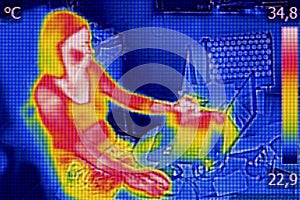 Infrared thermography image