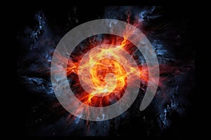 infrared view of a protostar in a mesmerizing nebula