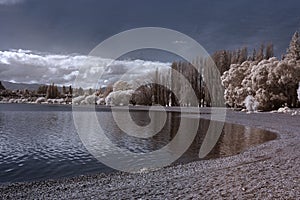 Infrared Wanaka lake