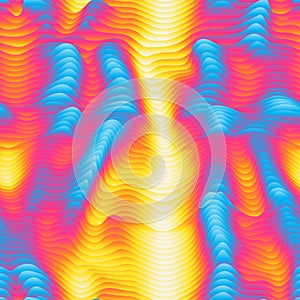Infrared waves seamless pattern