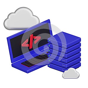 Infrastructure as Code (IaC) 3d Icon photo