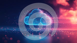 infrastructure flowing cloud computing hub