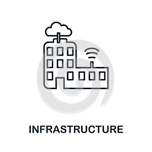 Infrastructure icon. Simple element from team building collection. Creative Infrastructure icon for web design