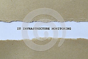 it infrastructure monitoring on white paper