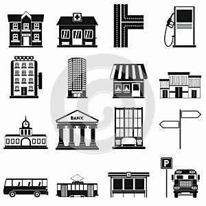 Infrastructure set icons