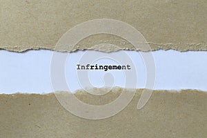 infringement word on paper