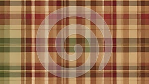 Rustic Warmth: Earthy Classic Plaid Hues. AI generate