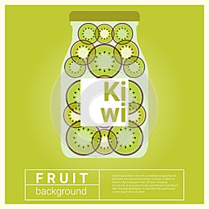 Infused water fruit recipe with kiwi