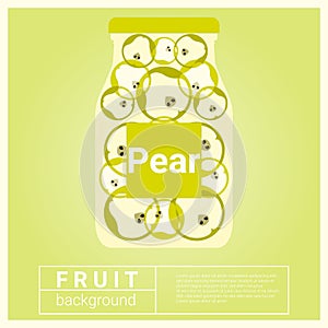 Infused water fruit recipe with pear