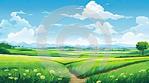 ing farm land background