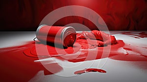 ing paint roller red