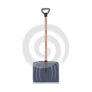 ing snow shovel cartoon vector illustration