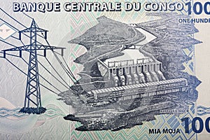 Inga II - hydroelectric dam from Congolese franc