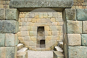 Ingapirca Inca wall in Ecuador