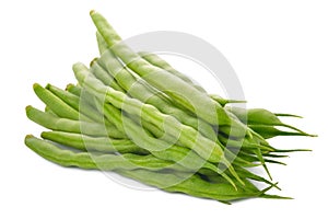 Ingen mame natural green beans, traditional Japanese food  isolated on white background