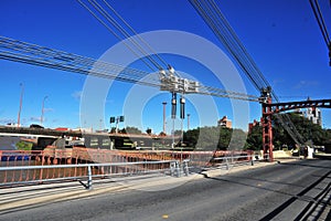 Marcial Candioti Bridge, better known as the Santa Fe Hanging Bridge, is a suspension bridge located in the city of photo