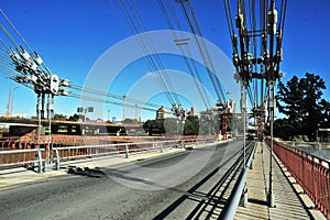 Marcial Candioti Bridge, better known as the Santa Fe Hanging Bridge, is a suspension bridge located in the city of photo