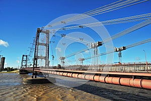 Marcial Candioti Bridge, better known as the Santa Fe Hanging Bridge, is a suspension bridge located in the city of photo